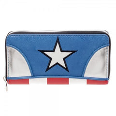 Marvel Captain America Juniors Zip Around Wallet